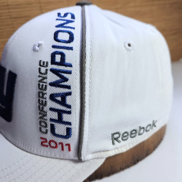 New York Giants Hat Cap Super Bowl XLVI 2011 Conference Champions Reebok - Picture 7 of 12